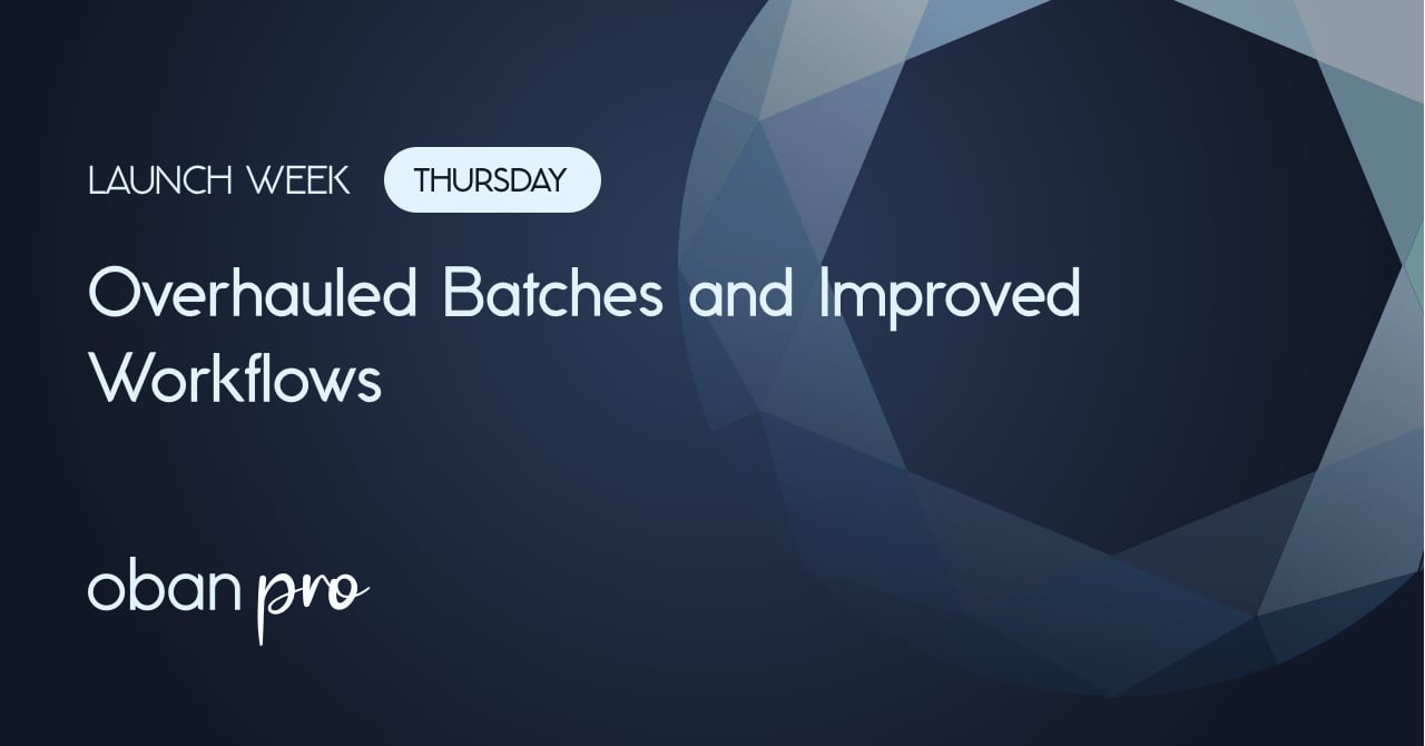  First up, we’ve reimagined Batches for one of the Pro’s original three features.Batches link the execution of many jobs as a group and run option